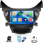 Car Stereo for Hyundai Elantra 2012-2013 9 Inch Car Radio with Bluetooth FM/RDS Carplay Android Auto Mirror Link SWC Backup Camera