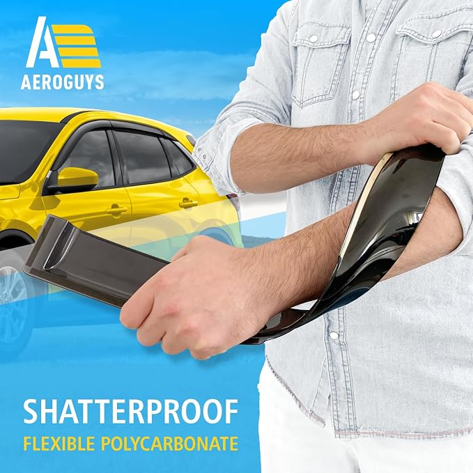 Extra Durable Window Deflectors Tape-On Window Visors Rain Guards Fit for Ford Escape 2020-2026, Sun Visors, Wind Vent for Shades, Exterior Car Accessories - 6pcs. AG0166