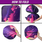 Car Windshield Sun Shade - Reflector Sunshade Offers Ultimate Protection for Car Interior, Cool Reflective Sun Blocker Fits Small Sedans, Mini SUVs