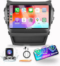 for Hyundai Santa Fe 2013-2018 CarPlay Android Auto Navigation Stereo GPS Radio Reverse Camera Display 9" IPS Touchscreen Headunit Tablet Pad Media Player, if Applicable Quad Core 4G+64G