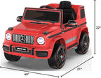 Licensed Mercedes-Benz G63 Car for Kids, 12V 7AH Ride on Car w/Parent Remote Control, LED Headlights, Music Player & Horn, Soft Start, Low Battery Prompt, Kids Electric Car, Red