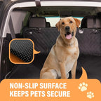 Pink XL Dog Car Hammock Back Seat Cover, Waterproof Backseat Cover Protector for Truck Bench Rear of Sedans or SUVs, Essential Pet Supplies Vacuum or Wipe Clean, Machine Washable