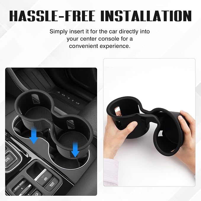 Car Cup Holder for Honda Pilot 2023-2025/Passport Ridgeline 2024-2025 2026 Accessories Water Cup Holders TPE Durable Cup Holder Insert for Pilot