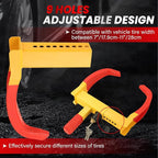 2 Pack Trailer Wheel Lock | Heavy Duty Anti Theft Wheel Clamp Lock with 3 Keys Adjustable Security Tire Lock Fits 7-11" Width Tyres, Great Deterrent for Trailers Car SUV Boats ATVs