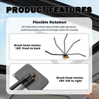 Car Windshield Cleaner Tool Kit,2026 New Inside Windshield Cleaning Tool with Detachable Handle & 180° Swivel Head,Universal Car Glass Cleaner Tools for Fog & Dust Cleaning