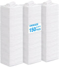 Shop Towels Rags, 150 Pack Reusable Shop Rags Bulk Microfiber Cleaning Cloth Lint Free Cleaning Towels for Car Kitchen Automotive Bar Mechanic Restaurant Garage, 11.5"x 11.5", White