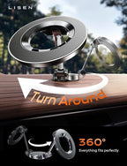 for MagSafe Car Mount for iPhone 17 Pro Max [24 Strong Magnets] Classic Magnetic Phone Holder for Car Dashboard Magnet Phone Mount Car Cell Phone Holder for iPhone 17 Pro Max Air 16 15 14 13 12