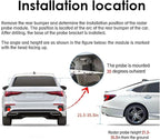 Blind Spot Monitoring System, 24GHz Millimeter Wave Radar Universal Car Blind Spot Detection System, Reversing Radar Parking System