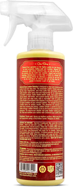 Leather Quick Detailer - Interior Cleaner and Conditioner for Natural, Synthetic, Pleather, and More, Safe for Car Seats, Furniture, Apparel, Shoes & Boots, Leather Scented - 16 fl oz