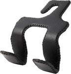 【2021 Upgraded】 Car Purse Hook, 2 in 1 Car Seat Headrest Hooks Durable Hanger Storage Holder Leather Organizer for Hanging Grocery Bags, 1 Pack, Black
