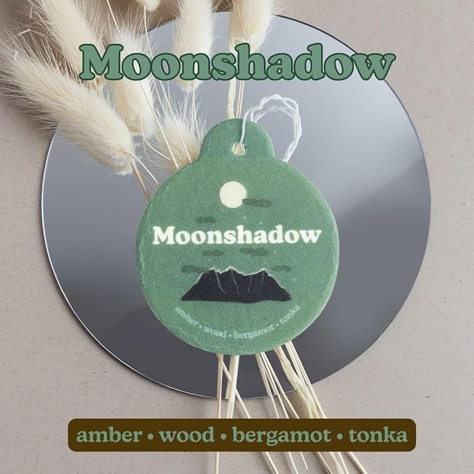 Earthy Mix Car Charms 4-Pack - Includes: Moonshadow, Pine Forest, Vanilla Sandalwood and Vintage Leather