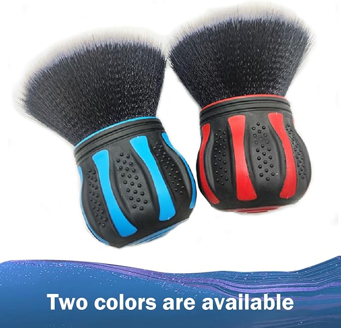 Car Interior Brush, Soft Bristles with Storage Rack, Car Beauty Tools, Car Detailing Brush Kit, Suitable for Most Cars (Blue)