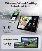 Android Car Radio for Nissan Altima 2008-2012 with Wireless CarPlay Android Auto, 6G+128G 9” Touchscreen Car Stereo Mirror Link GPS Navigation WiFi Bluetooth FM RDS EQ SWC Backup Camera