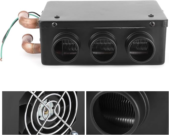 Car Heater, 12V 50W Fast Heating Defroster Demister 3 Hole Portable Automobile Defrost Defogger De for Auto Car Vehicle Truck