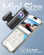 F9 Lite 4K Dash Cam Front, ADAS, Built-in WiFi APP Control Dash Camera for Cars, 2160P UHD Mini Car Dash Cam with GPS, Night Vision, G-Sensor, 24H Parking Monitor (SD Card Not Included)