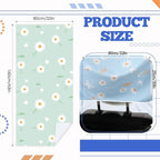 Car Seat Towel Covers with Storage Bag, 63 x 32 Inch Universal Non Slip Waterproof Sweat Protector for Car Truck, Gym Swimming Running, Machine Washable(2 Pack,Daisy)