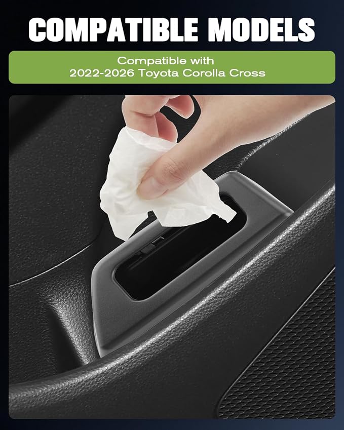 Corolla Cross 2026 Trash Can Door Trashcans Trash Bin for Door 2026 Corolla Cross Car Door Trashcan Trash Holder for 2022 2023 2024 2025 2026 Toyota Corolla Cross Driver Side Door Bin Door Pocket