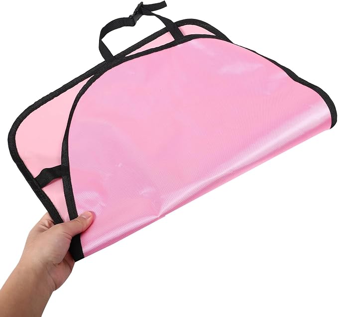 Car Kick Protector and Auto Seat Back Kick Mat for Pink Faux Leather Vehicle Back Seat Cover Dirt and Mud Resistant for Travel