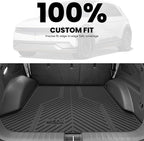 Floor Mats & Cargo Mat Fits for Hyundai Ioniq 5(Unmovable Console) 2024 2023 2022, All Weather TPE Custom Fit Full Set Accessories for Ioniq 5 2022-2024 Floor Liners & Trunk Liner, Black