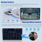 [8Core 6G+128G] Android 15 Car Radio for Jeep Compass Patriot 2010-2016 with Wireless Carplay Android Auto, 10 Inch HD Touchscreen Car Stereo with WiFi GPS Bluetooth5.0 FM/RDS 32EQ SWC