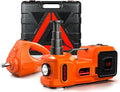 Car Jack Electric Hydraulic Jack Kit 5Ton 155-450mm Lift Inflator LED Light Impact Wrench 12V Portable Outdoor Home Emergency Tire Change Roadside Rescue Set for Sedan SUV MPV Truck