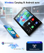 4G+128G Car Radio Stereo for Ford Escape/Mazda Tribute 2007-2012, 9inch HD in-Cell Touch Screen/Android 15/Wireless CarPlay/Android Auto/GPS/WiFi/5.0Bluetooth/FM/SWC/AHD Camera