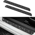 NETEPEM Bling Car Door Sill Protector 2PCS Car Door Edge Guard Rhinestones Door Threshold Protection 23.62x1.96 inch Anti-Scratch Strip Sticker Universal Bling Car Accessories(Black)