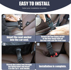 Dog Car Seat for Medium Small Dogs, Pet Car Seat with Adjustable Safety Belt & Storage Pockets, Breathable Waterproof Pet Car Seats Cover, Small Dog Seats for Dogs Under 30lbs (Medium, Black)