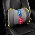 Lumbar Support Pillow for Car, Car Seat Back Support for Driving | Memory Foam Car Lumbar Support for Driving Seat, Car Back Cushion, Adjustable Straps, Lower Back Pillow, Dark Grey