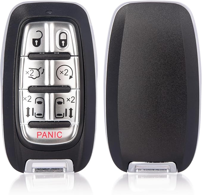Keyless Entry Remote Control Smart Key Fob for Chrysler Pacifica 2017-2024 | YIKEBALOG 7-Buttons Proximity Key Fob Replacement for Chrysler Voyager 2020-2024 M3N-97395900 68217832AC