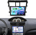 4G+64G Android 15 Car Stereo for Toyota Yaris Vios 2007-2014, 10.1" IPS Touch Screen Radio with Wireless Carplay Android Auto GPS Navigation/32 EQ/Bluetooth 5.0/5Ghz WiFi/AHD Backup Camera/SWC