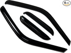 WV-734-2 Outside Mount Window Visor Deflector Rain Guard Dark Smoke 4-pc Set, Compatible with 2008-2010 Porsche Cayenne