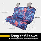 Back Seat Cover for Car Trucks Van SUV Jeep,Waterproof Rear Bench Towel Seat Covers for Dogs and Kids,Automotive Backseat Protector (Dinosaur)