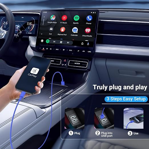 Car CarPlay Cable for iPhone 17, 16, 15 USB C Charger Cord, 2-Pack 3FT USB A to USB C Charging Cable for Apple iPhone 17/17 Pro/Air/16e/16/15 Pro Max/Plus Cord, for iPad Pro/Air,Blue