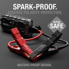 Boost GB40 12V 1000A UltraSafe Portable Lithium Jump Starter | Spark-Proof + Reverse Polarity Protection - Power Bank - 100-Lumen LED Flashlight - For 6.0L Gas and 3.0L Diesel Engines
