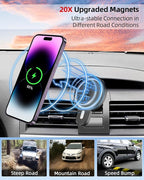 PZK Car Phone Mount for Toyota Camry 2007-2011 Accessories Custom Air Vent | Magnetic 15W Fast Wireless Charger Car Phone Holder with Magsafe 360° Rotation Hands-Free Cell Phone Cradles for iPhone