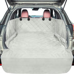 SUV Cargo Liner for Dogs with Side Flaps, Large (54" x 93") Water Resistant Trunk Cover, Non-Slip Pet Area Protector with Bumper Flap, Universal Fit for SUVs Sedans Vans, Gray