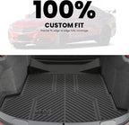 Trunk Mat for Chevrolet Chevy Impala 2014-2020 (Not Fit Equipped with The Auto Stop/Start System), All Weather TPE Custom Fit Cargo Mat Trunk Liner for Chevy Impala Accessories, Black