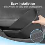 2025 2026 Tesla Model Y Juniper Door Pocket Liner & Storage Organizer Set | 4PCS Full-Cover TPE Door Slot Trays Waterproof Interior Accessories Fit for Model Y 2025 2026 Not Fit Standard & YL
