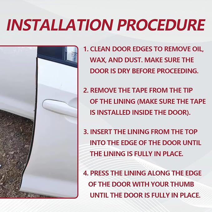 16FT (5M) Car Door Edge Protector, Universal U Shape Trim Molding Rubber Seal Protector with Fits Most Cars (Black)