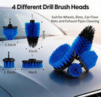 42Pcs Car Detailing Kit, Car Detailing Brush Set, Car Wash Cleaning Kit, Car Detailing Brushes, Professional Car Care Kit for Interior Exterior Wheels, Blue (42)