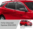 in-Channel Rain Guards for Chevy Equinox 2018–2024 – Window Visors & Vent Deflectors, Extra-Durable Polycarbonate Car Window Rain Guards for Chevrolet Equinox, 4-Piece Set
