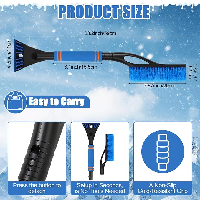 Canchiing Windshield Cover for Ice and Snow Kit Winter Car Essentials 600d Oxford Snow Cover with Ice Scraper Brush Storage Bag Winter Car Accessories Frost Hail Protector for Sedan Truck SUV and Mpv