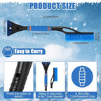 Canchiing Windshield Cover for Ice and Snow Kit Winter Car Essentials 600d Oxford Snow Cover with Ice Scraper Brush Storage Bag Winter Car Accessories Frost Hail Protector for Sedan Truck SUV and Mpv