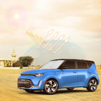 for Soul Windshield Sun Shade Window Sunshade Custom-fit 2020-2026 Kia Soul Wagon Windshield Cover Foldable Sun Visor Thicken 4-Layer Reflective Protector Block UV Rays Car Accessories