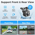 Double Din Car Stereo - Wireless Apple CarPlay & Android Auto, 240W 4.2CHN, 7" Touchscreen, SWC, Bluetooth, FM/AM Car Radio, 2 Subwoofers Outputs, Backup Camera