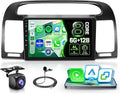 8 Core 6G+128G Android 15 Car Stereo for Toyota Camry 2000-2006, AI Noise Reduction, Wireless Carplay Android Auto 9 Inch IPS GPS 5G-WiFi DSP FM RDS, Bluetooth 5.0 SWC HD Backup Camera