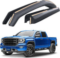 Goodyear Shatterproof in-Channel Window Deflectors for GMC Sierra 2014-2018 Crew Cab, Rain Guards, Window Visors for Cars, Vent Deflector, Car Accessories, 4 pcs - GY009002