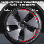 Automotive Alloy Wheel Rim Protector 18 Inch Alloy Rim Guards for Car Rims Compatible with Tesla Model 3 18 Inch