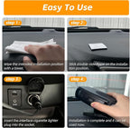 Portable 12v Heater, 200W Fast Heating Fan, Plug into Cigarette Lighter 360 Degree Rotation for Car Windshield, Defroster Defogger Car Heater